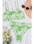 EFAYN.RO Costum de baie dama 2 piese model floral sutien tip bustiera si chilot cu talie inalta EFAYN - Pled.ro