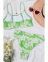 EFAYN.RO Costum de baie dama 2 piese model floral sutien tip bustiera si chilot cu talie inalta EFAYN - Pled.ro