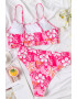 EFAYN.RO Costum de baie dama 2 piese model floral sutien tip bustiera si chilot cu talie inalta EFAYN - Pled.ro