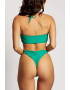 EFAYN.RO Costum de baie dama 2 piese model minimalist cu accesorii sutien prindere dupa gat si chilot decupaj tanga detaliu de contrast tematica hot bikini summer EFAYN - Pled.ro