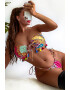 EFAYN.RO Costum de baie dama 2 piese model sexy summer fantezie de culori cu ciucurei EFAYN - Pled.ro