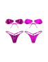 EFAYN.RO Costum de baie dama 2 piese model sexy summer metalic style accesoriu rotund EFAYN - Pled.ro