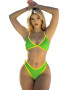 EFAYN.RO Costum de baie dama 2 piese model sexy summer sweet lime sutien tip bustiera cupe triunghiulare si chilot croi clasic decupaj ingust EFAYN - Pled.ro