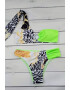 EFAYN.RO Costum de baie dama 2 piese sutien cu prindere pe un umar si accesoriu chilot brazilian imprimeu animal print EFAYN - Pled.ro