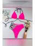 EFAYN.RO Costum de baie dama 2 piese sutien reglabil slip talie inalta brazilian cu scobitura EFAYN - Pled.ro