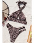 EFAYN.RO Costum de baie dama animal print 2 piese slip brazilian si sutien cu prindere in V EFAYN - Pled.ro