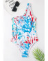 EFAYN.RO Costum de baie dama o piesa model happy summer wild splash prindere fixa pe un umar EFAYN - Pled.ro