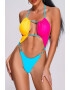 EFAYN.RO Costum de baie dama o piesa model sexy delicios accesorii rotunde si decolteu indraznet chilot decupaj clasic croi ingust tematica hot beach summer EFAYN - Pled.ro