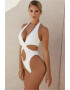 EFAYN.RO Costum de baie dama o piesa model sexy summer accesoriu rotund si prindere la spate cu fermoar EFAYN - Pled.ro