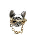 EFAYN.RO Inel hip hop model caine punk cu ochelari si lant tematica cool dog marime universala reglabil unisex EFAYN - Pled.ro