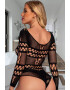 EFAYN.RO Lenjerie sexy body erotic maneci lungi plasa EFAYN - Pled.ro