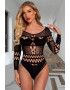 EFAYN.RO Lenjerie sexy body erotic maneci lungi plasa EFAYN - Pled.ro