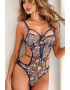 EFAYN.RO Lenjerie sexy dama body delicat cu detalii la decolteu model floral one side EFAYN - Pled.ro