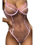 EFAYN.RO Lenjerie sexy dama body transparent model cu inimioare delicate EFAYN - Pled.ro