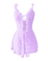 EFAYN.RO Lenjerie sexy dama rochie cu bretele si decolteu in V model cute romantic hearts imprimeu inimioare EFAYN - Pled.ro