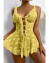 EFAYN.RO Lenjerie sexy dama rochie cu bretele si decolteu in V model cute romantic hearts imprimeu inimioare EFAYN - Pled.ro