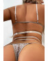 EFAYN.RO Lenjerie sexy dama set 2 piese sutien cupe triunghiulare cu decolteu accesorizat chilot decupaj tanga reglabil model elegant delicat tematica feeling senzual EFAYN - Pled.ro