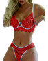 EFAYN.RO Lenjerie sexy dama set 2 piese sutien si chilot model contrast cu intaritura pe margine EFAYN - Pled.ro