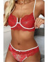 EFAYN.RO Lenjerie sexy dama set 2 piese sutien si chilot model contrast cu intaritura pe margine EFAYN - Pled.ro