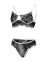 EFAYN.RO Lenjerie sexy dama set 2 piese sutien si chilot model contrast cu intaritura pe margine EFAYN - Pled.ro