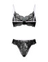 EFAYN.RO Lenjerie sexy dama set 2 piese sutien si chilot model contrast cu intaritura pe margine EFAYN - Pled.ro