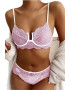 EFAYN.RO Lenjerie sexy dama set 2 piese sutien si chilot model contrast cu intaritura pe margine EFAYN - Pled.ro