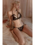 EFAYN.RO Lenjerie sexy dama set 2 piese sutien si chiloti crotchless model delicat tematica dirty nights EFAYN - Pled.ro