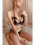 EFAYN.RO Lenjerie sexy dama set 2 piese sutien si chiloti crotchless model delicat tematica dirty nights EFAYN - Pled.ro