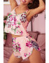 EFAYN.RO Lenjerie sexy dama set 2 piese top tip bluza scurta cu bretele reglabile si pantaloni scurti asortati model floral summer dream EFAYN - Pled.ro