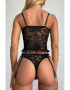 EFAYN.RO Lenjerie sexy dama set 2 piese top tip corset cu portjartier si chilot model timid senzual EFAYN - Pled.ro