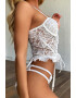 EFAYN.RO Lenjerie sexy dama set 2 piese top tip corset cu portjartier si chilot model timid senzual EFAYN - Pled.ro