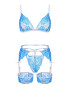 EFAYN.RO Lenjerie sexy dama set 3 piese sutien portjartier chilot si jartiere model senzual din dantela EFAYN - Pled.ro