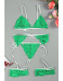 EFAYN.RO Lenjerie sexy dama set 3 piese sutien portjartier chilot si jartiere model senzual din dantela EFAYN - Pled.ro