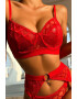 EFAYN.RO Lenjerie sexy dama set 3 piese sutien portjartier si chilot tanga model cu romburi EFAYN - Pled.ro