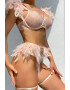 EFAYN.RO Lenjerie sexy dama set 4 piese sutien si chiloti accesorizate cu lant si pene model fashion provocator tematica ready to fly EFAYN - Pled.ro