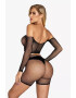 EFAYN.RO Lenjerie sexy din 2 piese set erotic transparent cu detalii sclipitoare EFAYN - Pled.ro