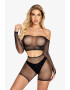 EFAYN.RO Lenjerie sexy din 2 piese set erotic transparent cu detalii sclipitoare EFAYN - Pled.ro