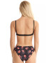 EFAYN.RO Lenjerie sexy set din 2 piese sutien si chilot clasic cu imprimeu buze EFAYN - Pled.ro