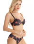 EFAYN.RO Lenjerie sexy set din 2 piese sutien si chilot clasic cu imprimeu buze EFAYN - Pled.ro