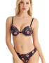 EFAYN.RO Lenjerie sexy set din 2 piese sutien si chilot clasic cu imprimeu buze EFAYN - Pled.ro