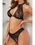 EFAYN.RO Lenjerie sexy set din 2 piese sutien si chilot talie inalta cu accesoriu inimioara EFAYN - Pled.ro