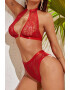 EFAYN.RO Lenjerie sexy set din 2 piese sutien si chilot talie inalta cu accesoriu inimioara EFAYN - Pled.ro