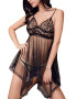 EFAYN.RO Lenjerie sexy tip neglijeu cu dantela delicata transparent EFAYN - Pled.ro