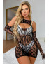 EFAYN.RO Lenjerie sexy tip rochie scurta accesorizata cu manusi EFAYN - Pled.ro