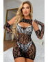 EFAYN.RO Lenjerie sexy tip rochie scurta accesorizata cu manusi EFAYN - Pled.ro