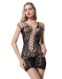 EFAYN.RO Lenjerie sexy tip rochie scurta bretele multiple subtiri neagra marime universala EFAYN - Pled.ro