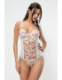 EFAYN.RO Lenjerie tip body sexy dantela si plasa motiv floral EFAYN - Pled.ro