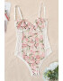 EFAYN.RO Lenjerie tip body sexy dantela si plasa motiv floral EFAYN - Pled.ro