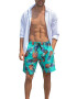 EFAYN.RO Pantaloni scurti de baie tip sort barbati imprimeu ananas amuzant model cool summer uscare rapida EFAYN - Pled.ro