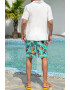 EFAYN.RO Pantaloni scurti de baie tip sort barbati imprimeu ananas amuzant model cool summer uscare rapida EFAYN - Pled.ro